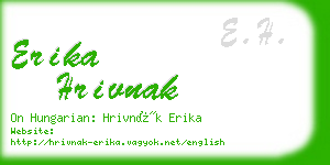 erika hrivnak business card